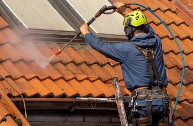 Démoussage et hydrofuge de toiture à Jaignes